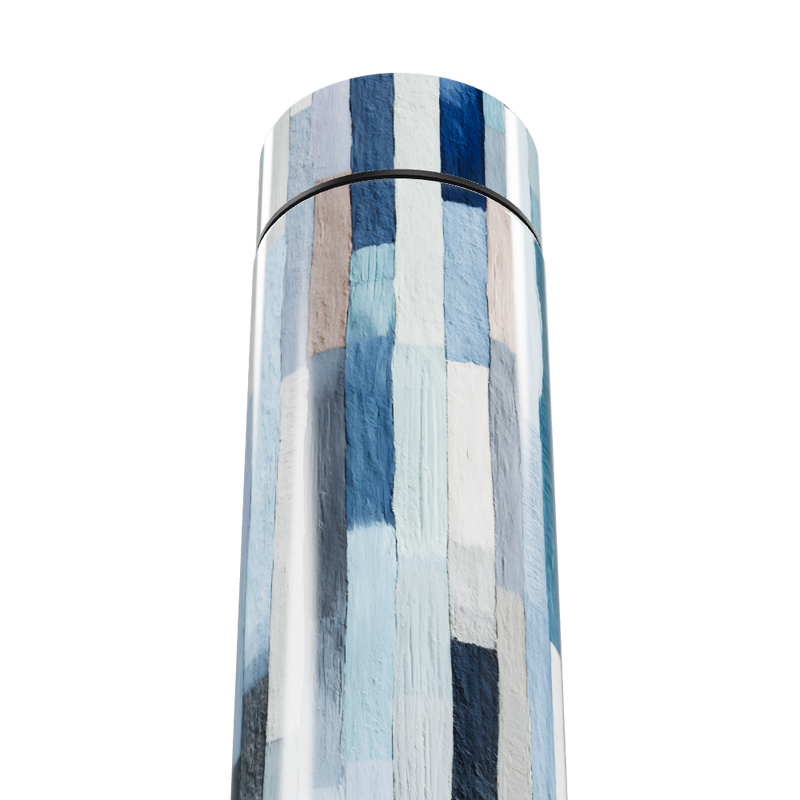 Garrafa Térmica Touch - Estampa Azul Moderno