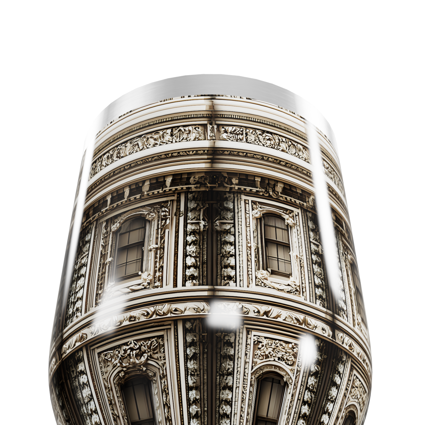 Copo Térmico Slim - Estampa Arquitetônica