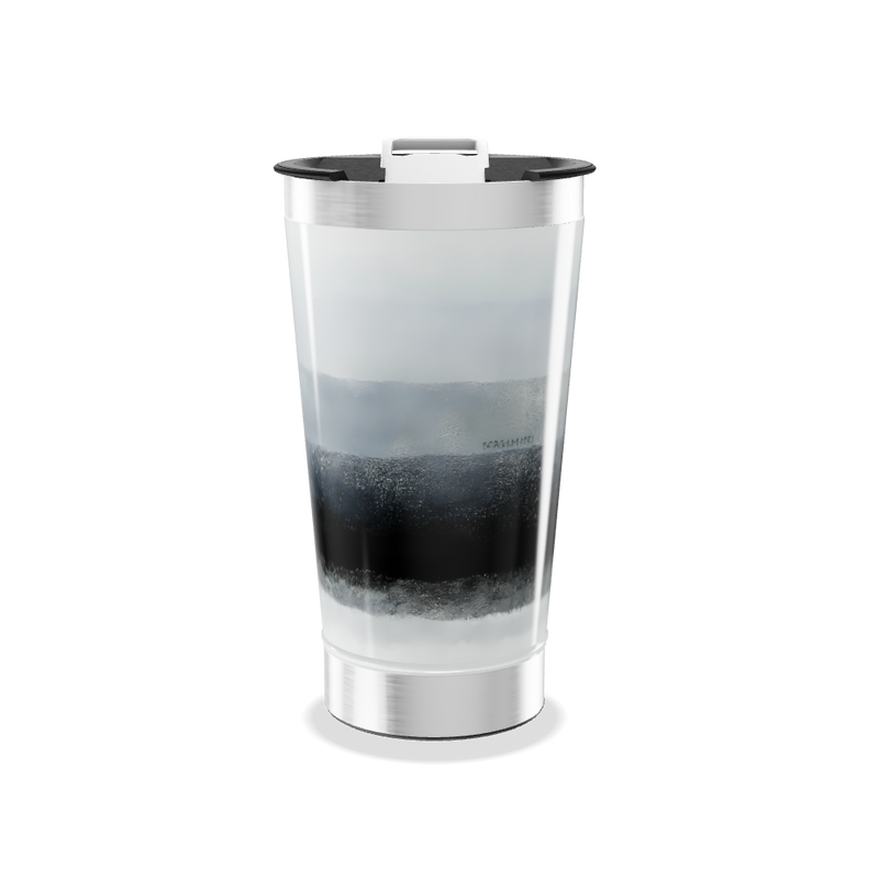 Copo Térmico - Preto e Prata Inox