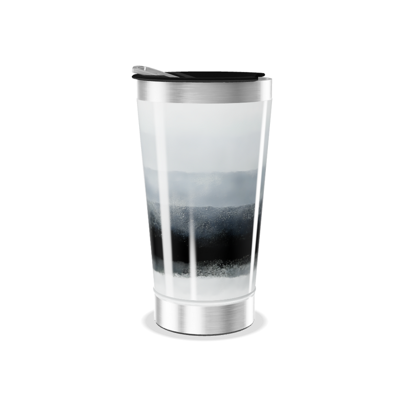 Copo Térmico - Preto e Prata Inox