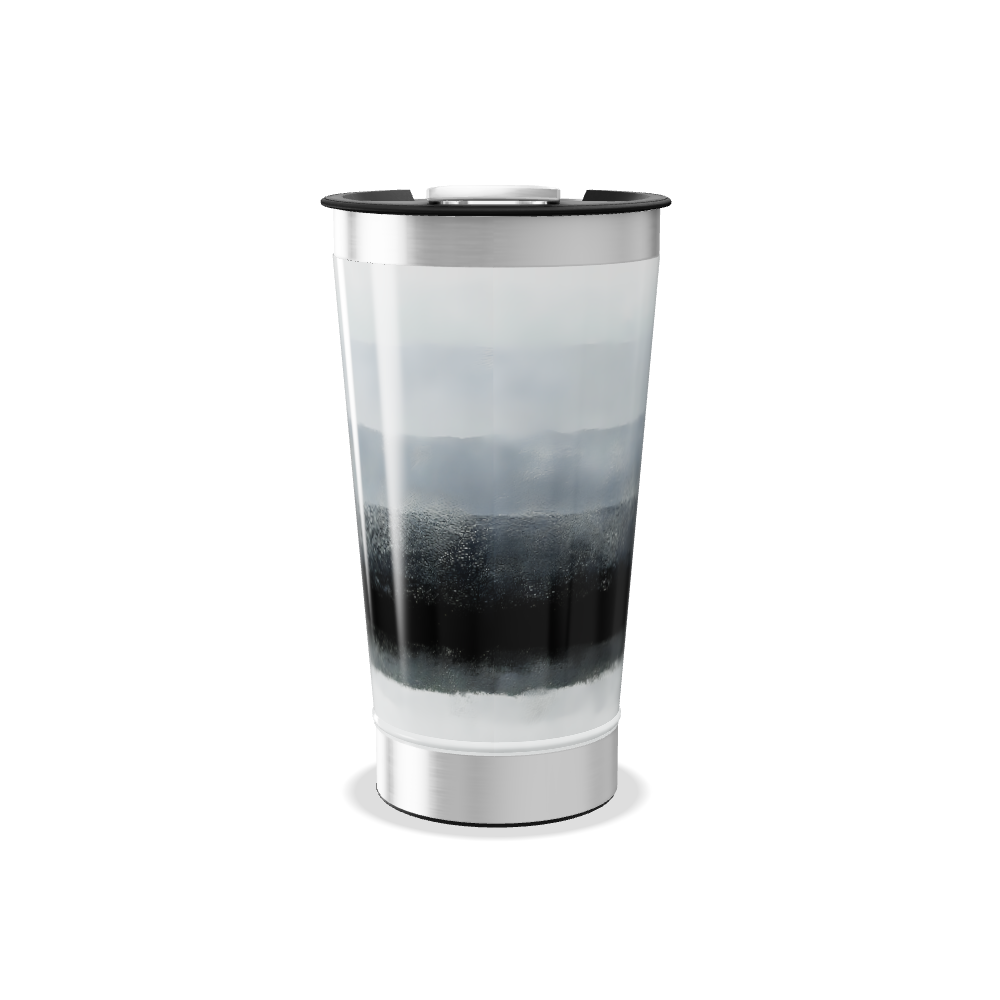 Copo Térmico - Preto e Prata Inox