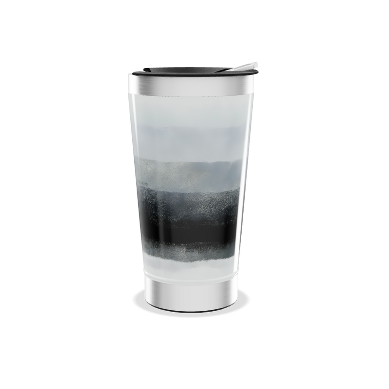 Copo Térmico - Preto e Prata Inox