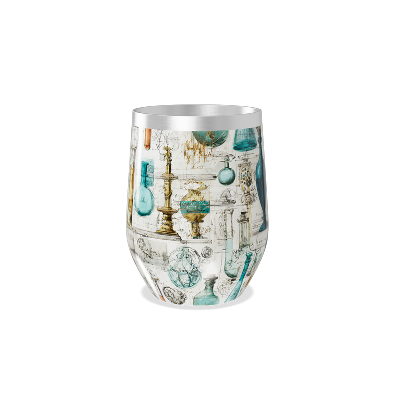 Copo Térmico Slim - Vintage Ilustrações Científicas