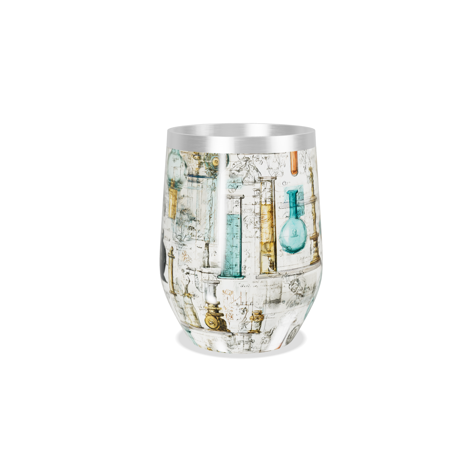 Copo Térmico Slim - Vintage Ilustrações Científicas