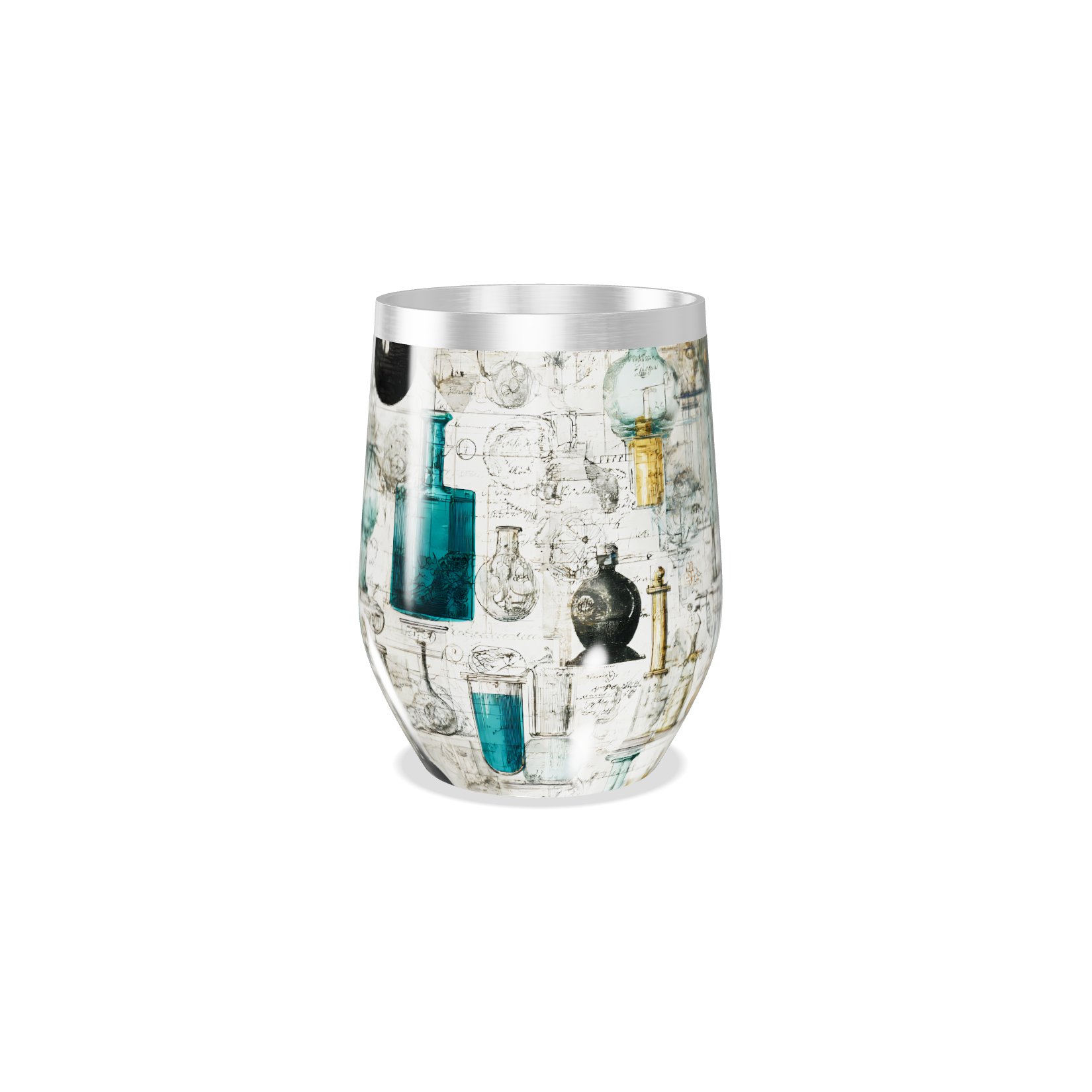 Copo Térmico Slim - Vintage Ilustrações Científicas