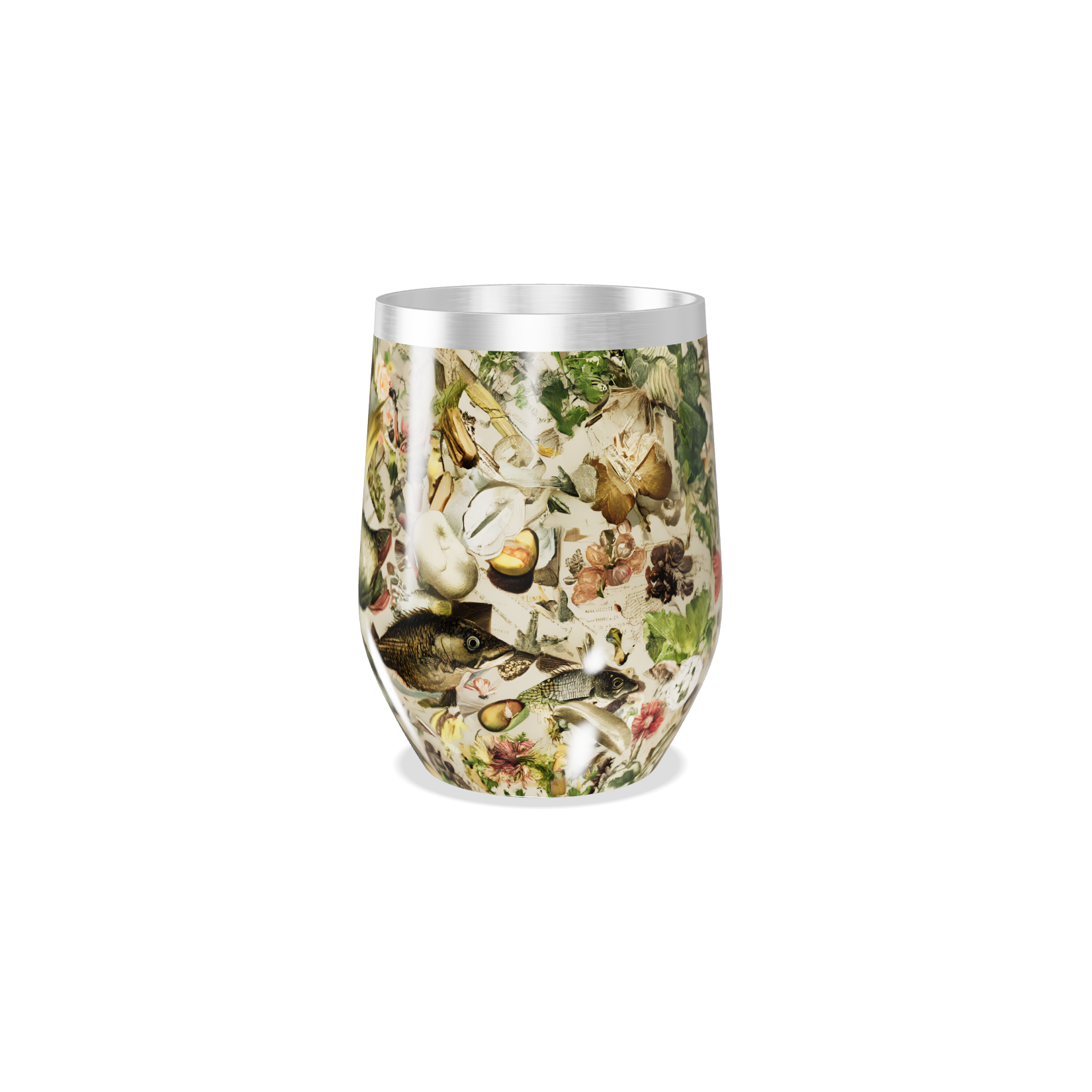 Copo Térmico Slim - Estampa Floral Colorida