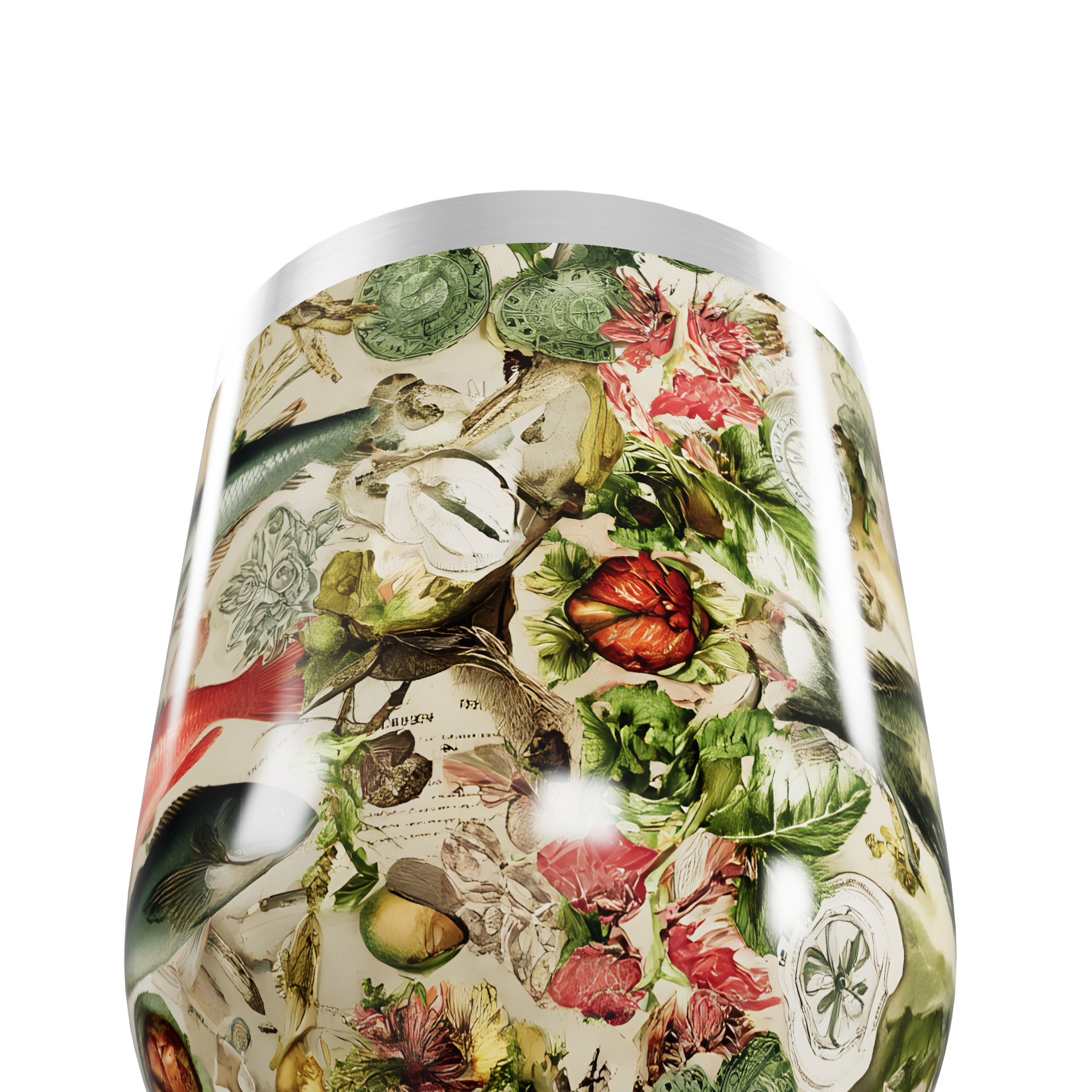 Copo Térmico Slim - Estampa Floral Colorida