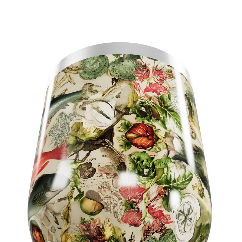 Copo Térmico Slim - Estampa Floral Colorida