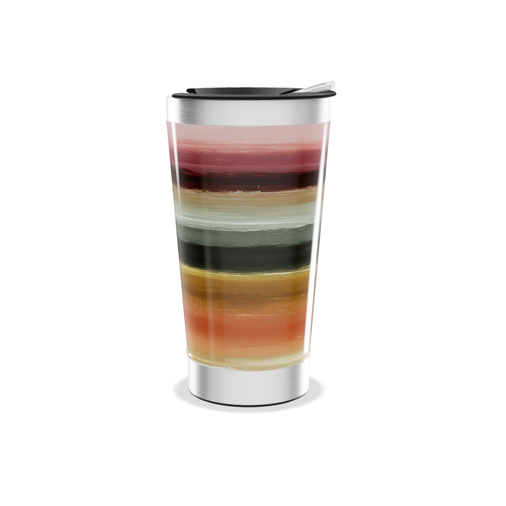 Copo Térmico - Listras Multicoloridas Inox