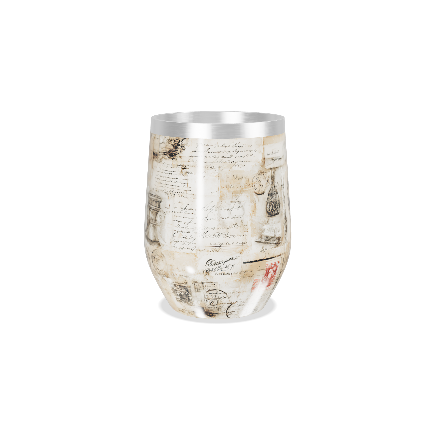 Copo Térmico Slim - Estampa Vintage Papel