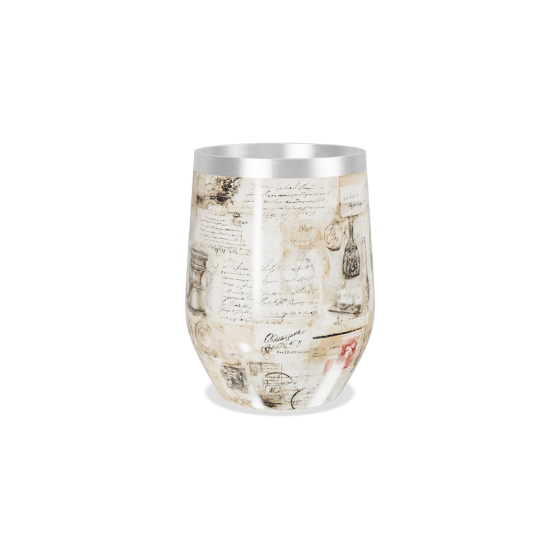 Copo Térmico Slim - Estampa Vintage Papel