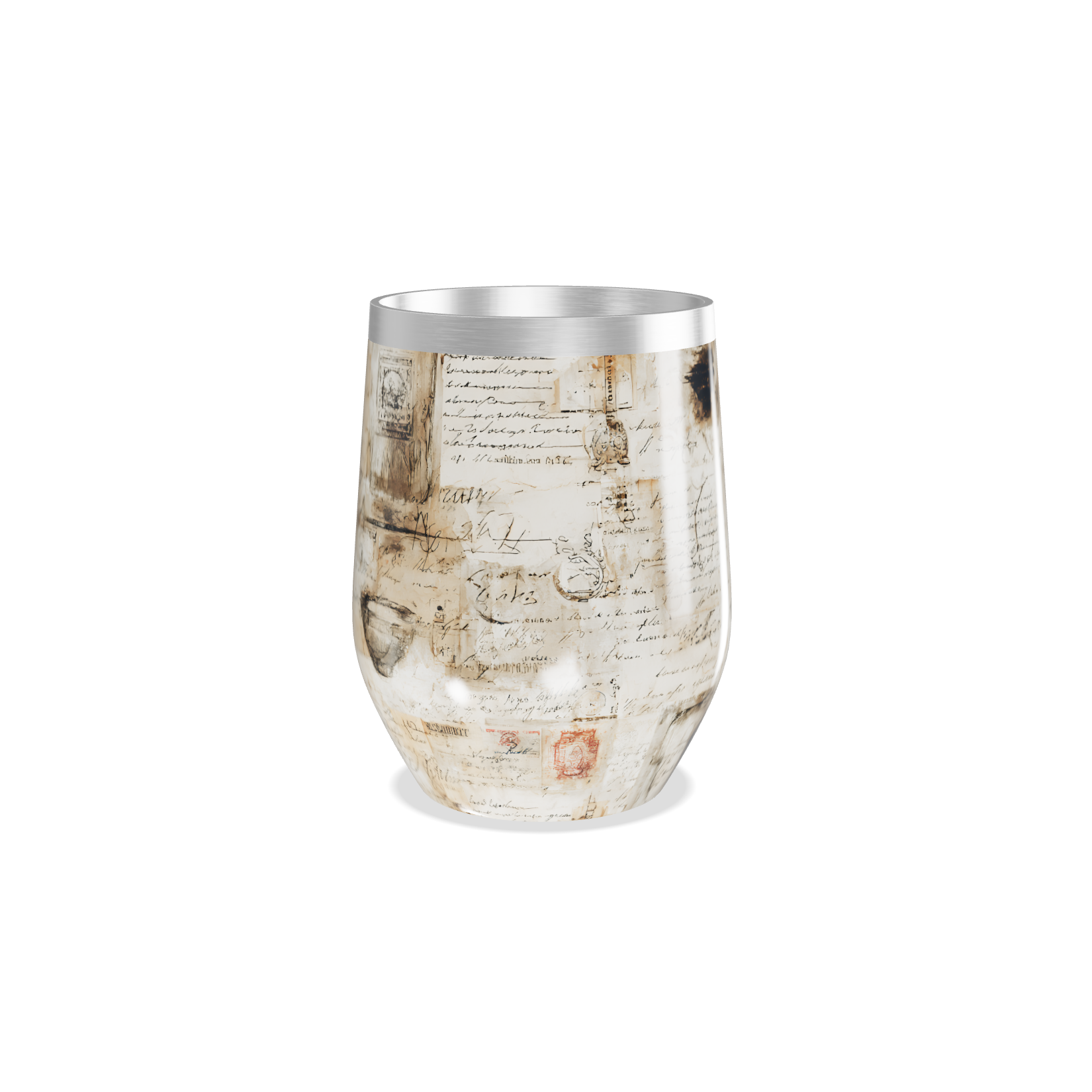 Copo Térmico Slim - Estampa Vintage Papel