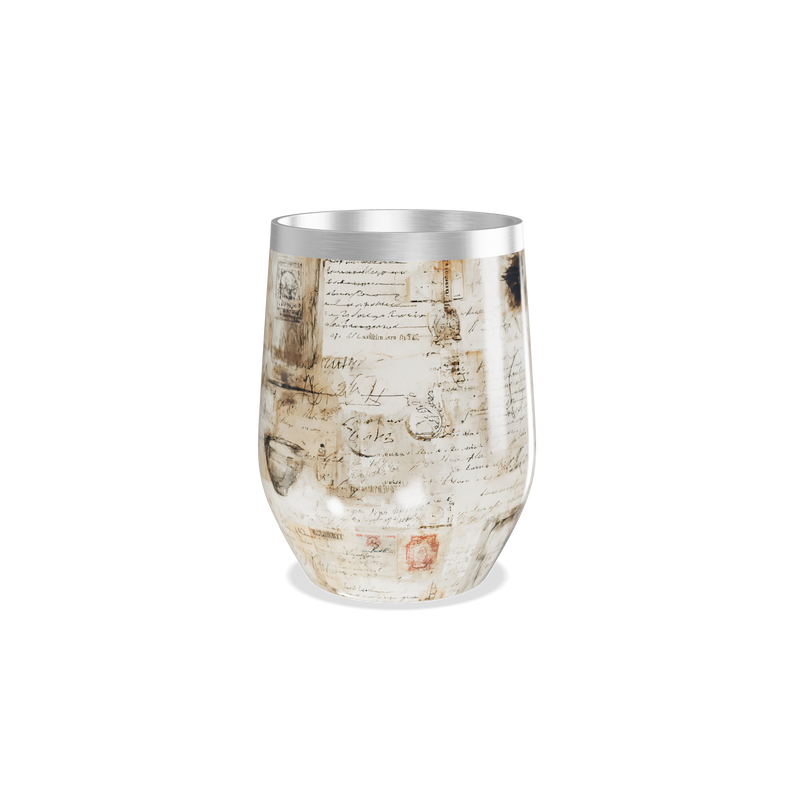 Copo Térmico Slim - Estampa Vintage Papel