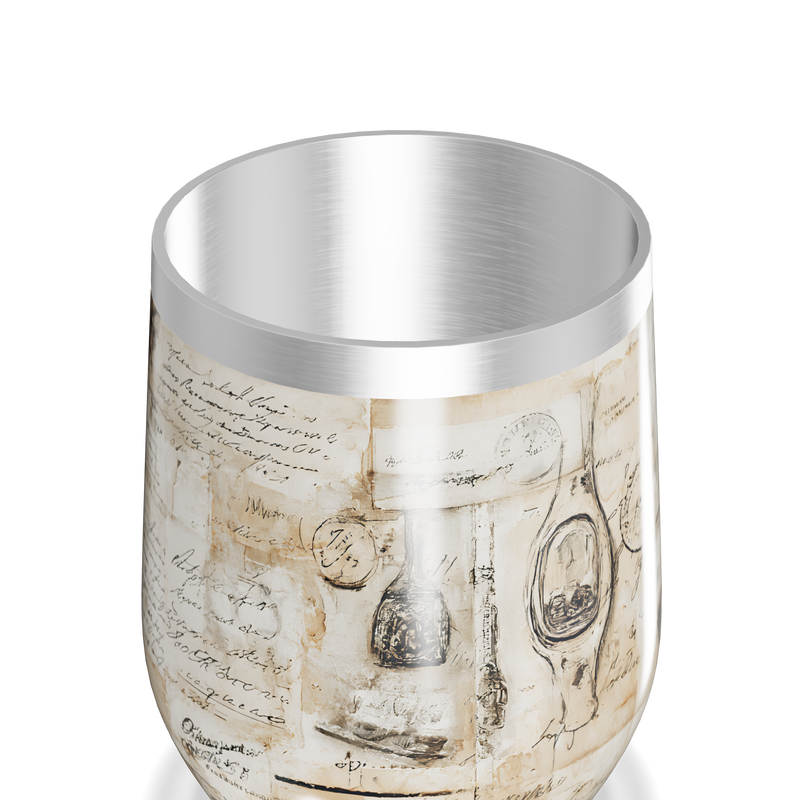 Copo Térmico Slim - Estampa Vintage Papel