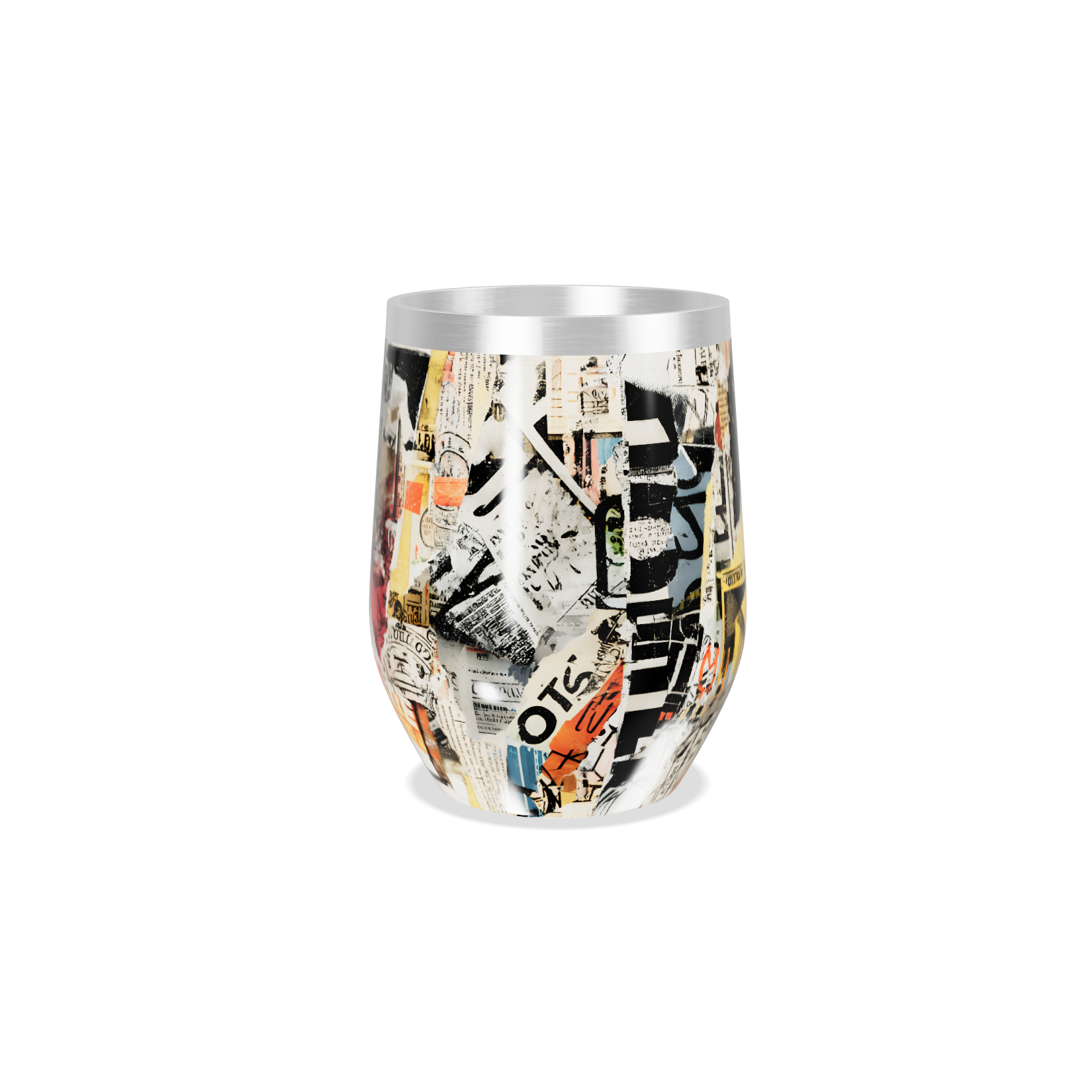 Copo Térmico Slim - Estampa Abstrata Colorida