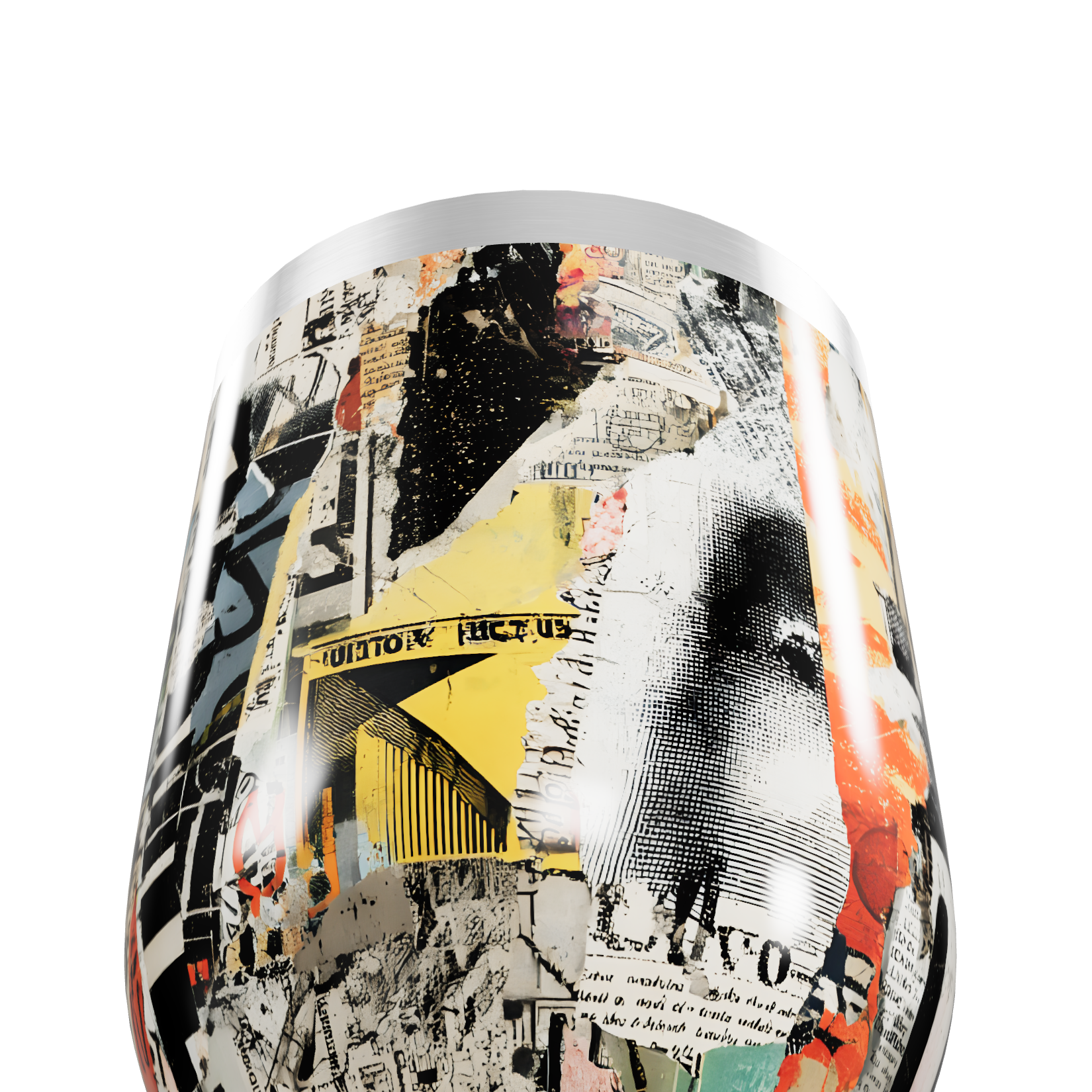 Copo Térmico Slim - Estampa Abstrata Colorida