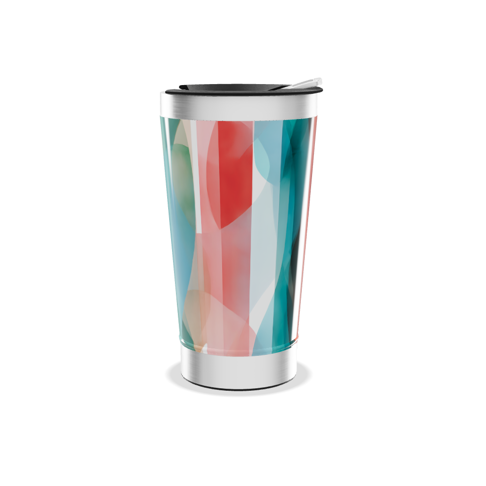 Copo Térmico - Estampa Geométrica Colorida