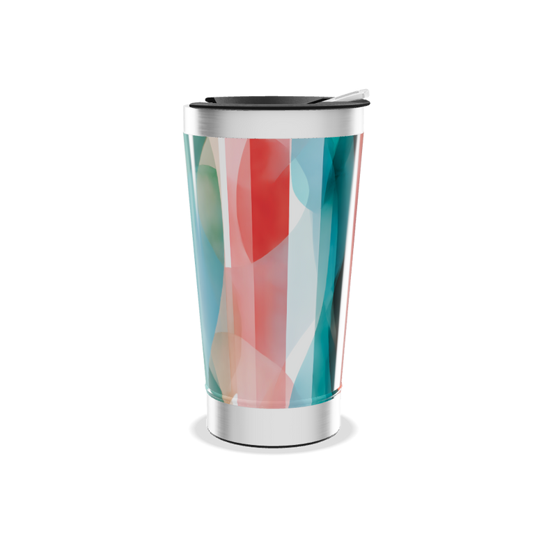 Copo Térmico - Estampa Geométrica Colorida