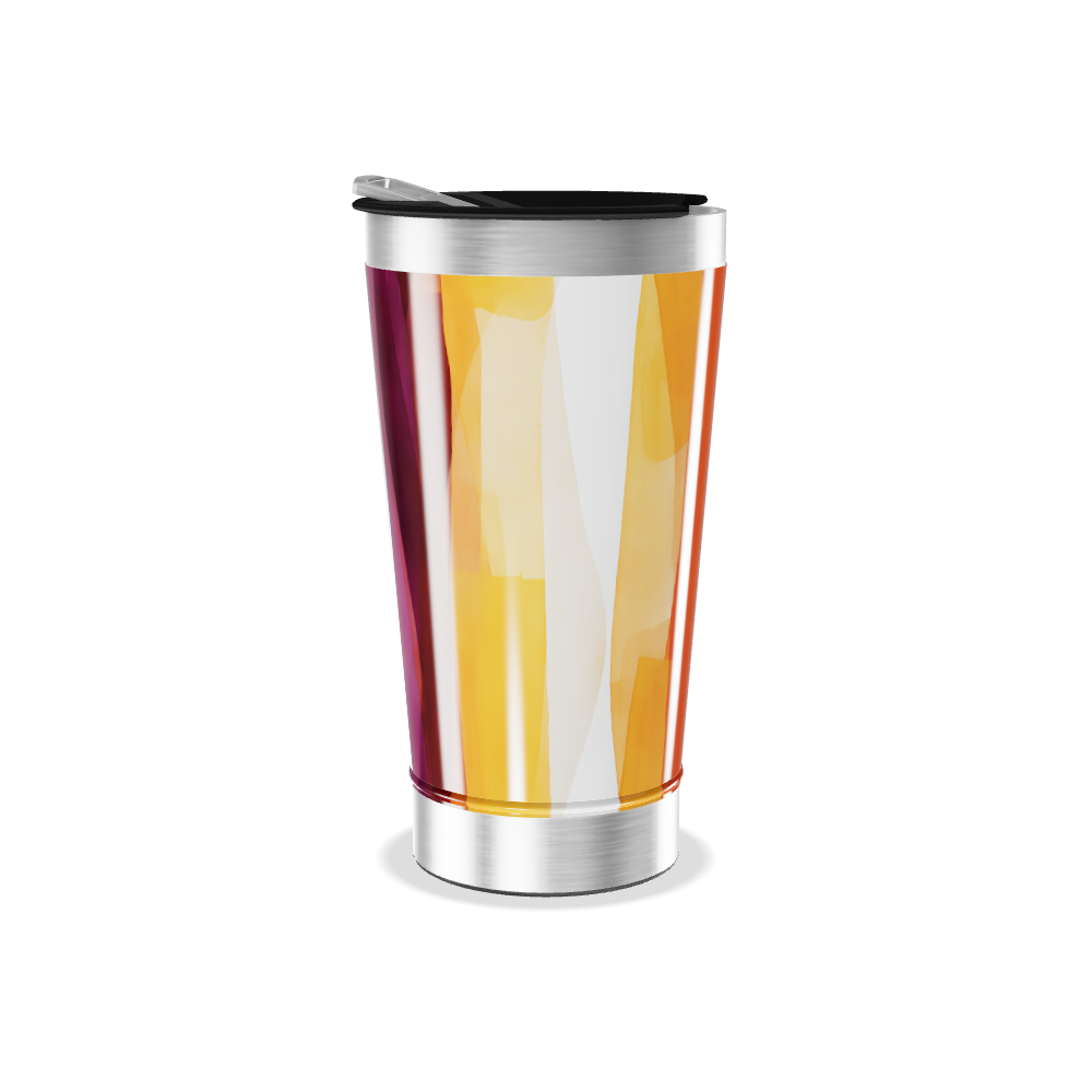 Copo Térmico - Estampa Laranja Aço Inox