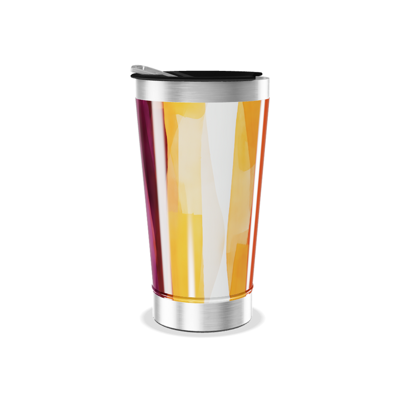 Copo Térmico - Estampa Laranja Aço Inox