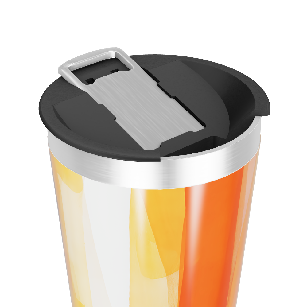 Copo Térmico - Estampa Laranja Aço Inox