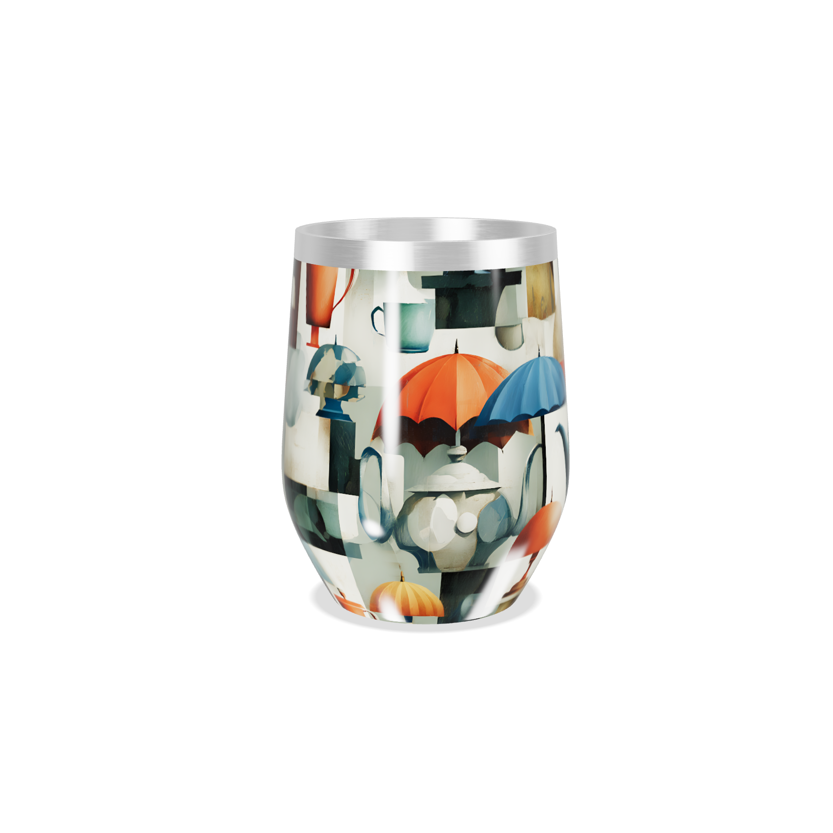 Copo Térmico Slim - Estampa Colorida Retro