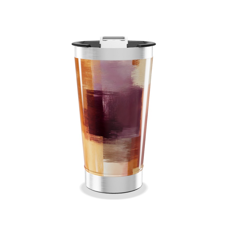 Copo Térmico - Arte Abstrata Colorida