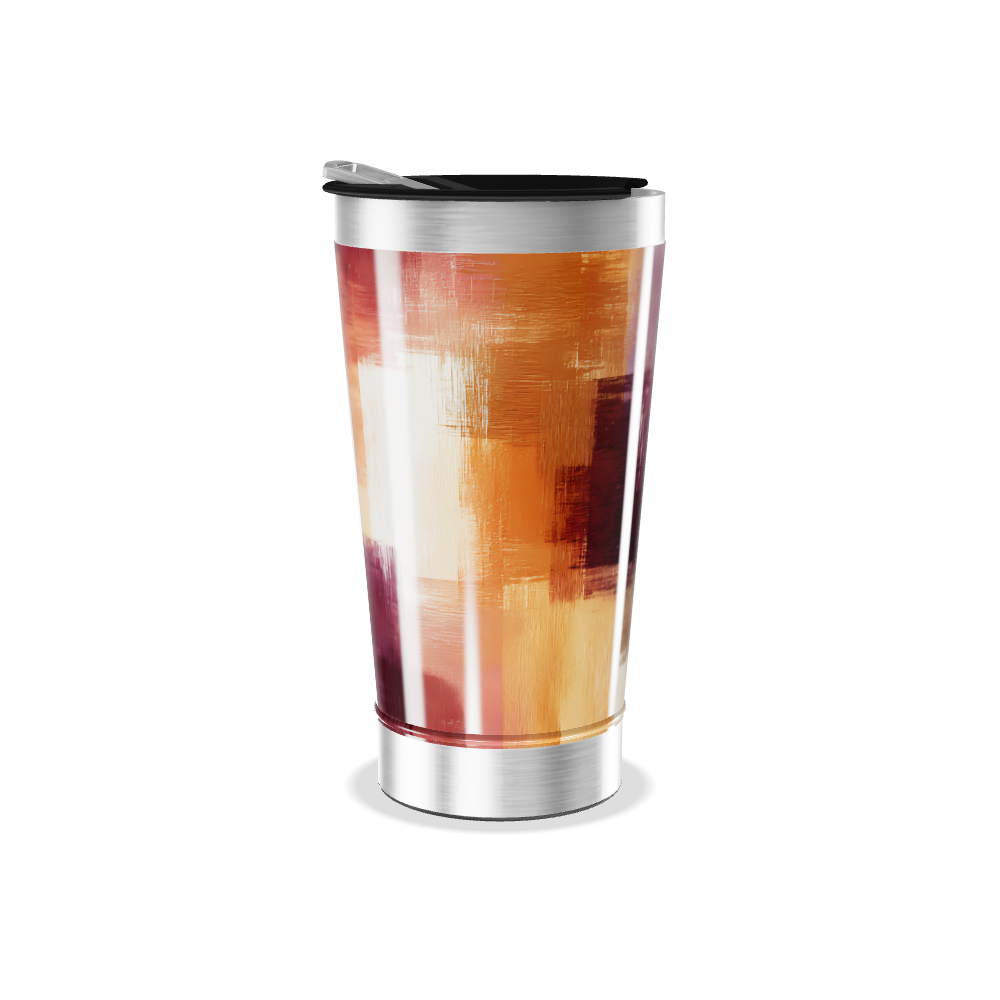 Copo Térmico - Arte Abstrata Colorida