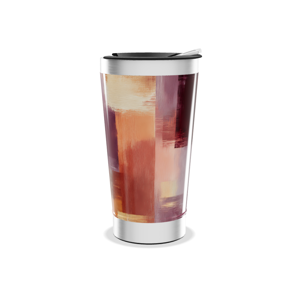 Copo Térmico - Arte Abstrata Colorida