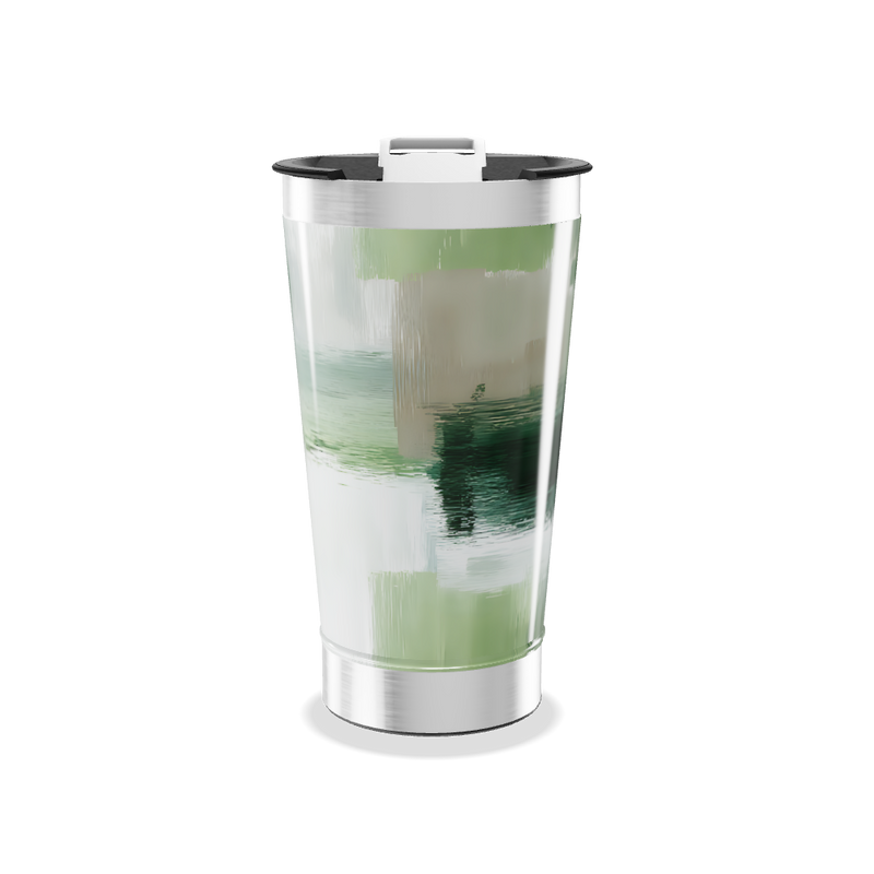 Copo Térmico - Estampa Verde e Cinza