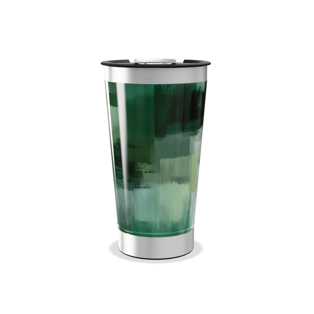 Copo Térmico - Estampa Verde e Cinza