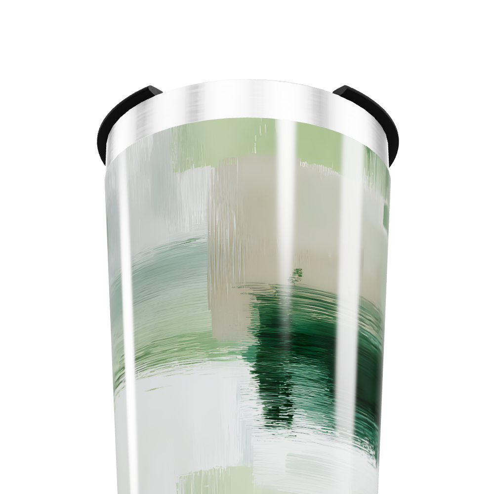 Copo Térmico - Estampa Verde e Cinza