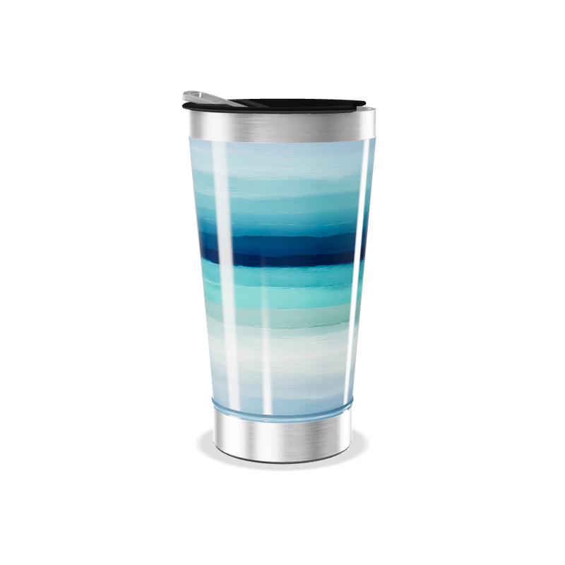 Copo Térmico - Azul Degradê Inox