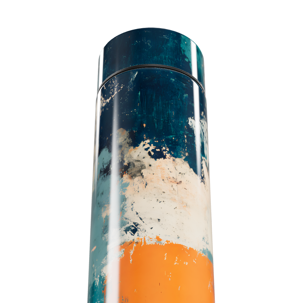 Garrafa Térmica Touch Estampa Abstrata Colorida