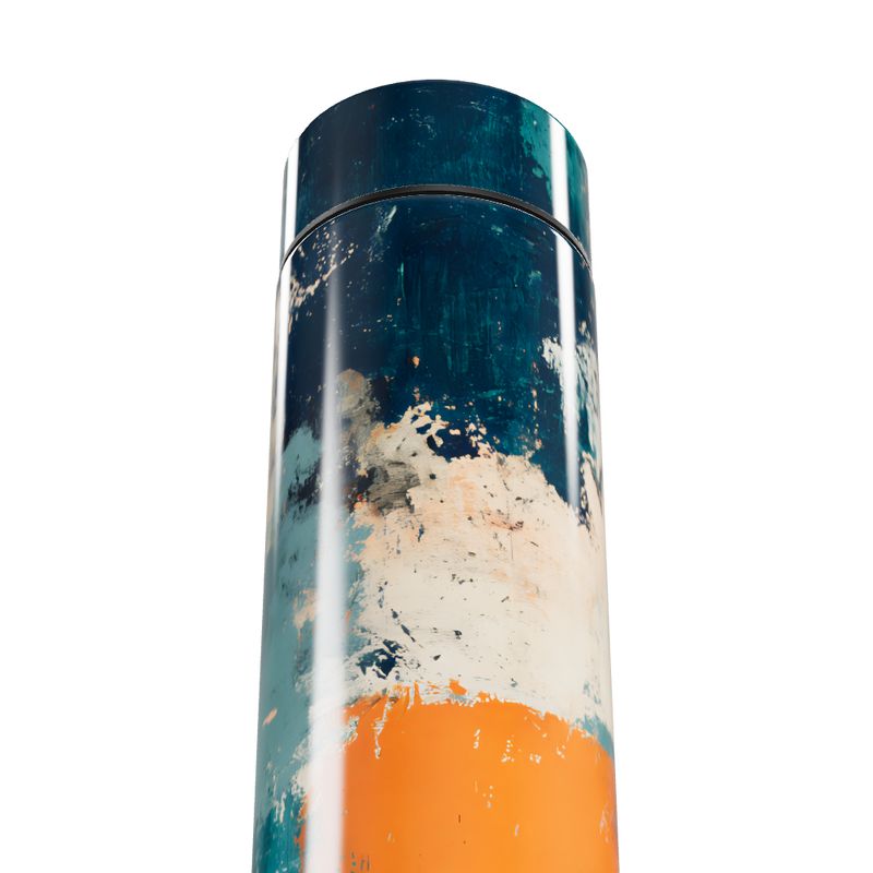 Garrafa Térmica Touch Estampa Abstrata Colorida