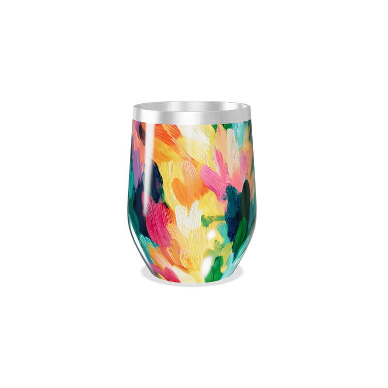 Copo Térmico Slim - Estampa Colorida Abstrata