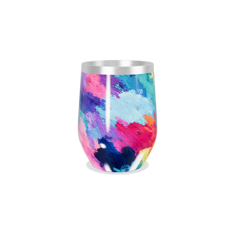 Copo Térmico Slim - Estampa Colorida Aço Inox