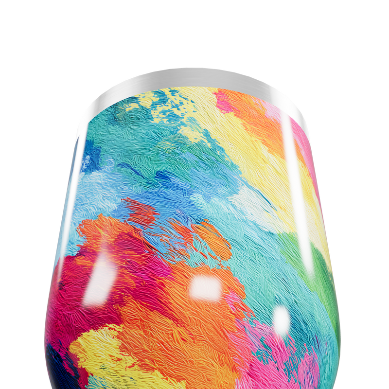 Copo Térmico Slim - Estampa Colorida Aço Inox