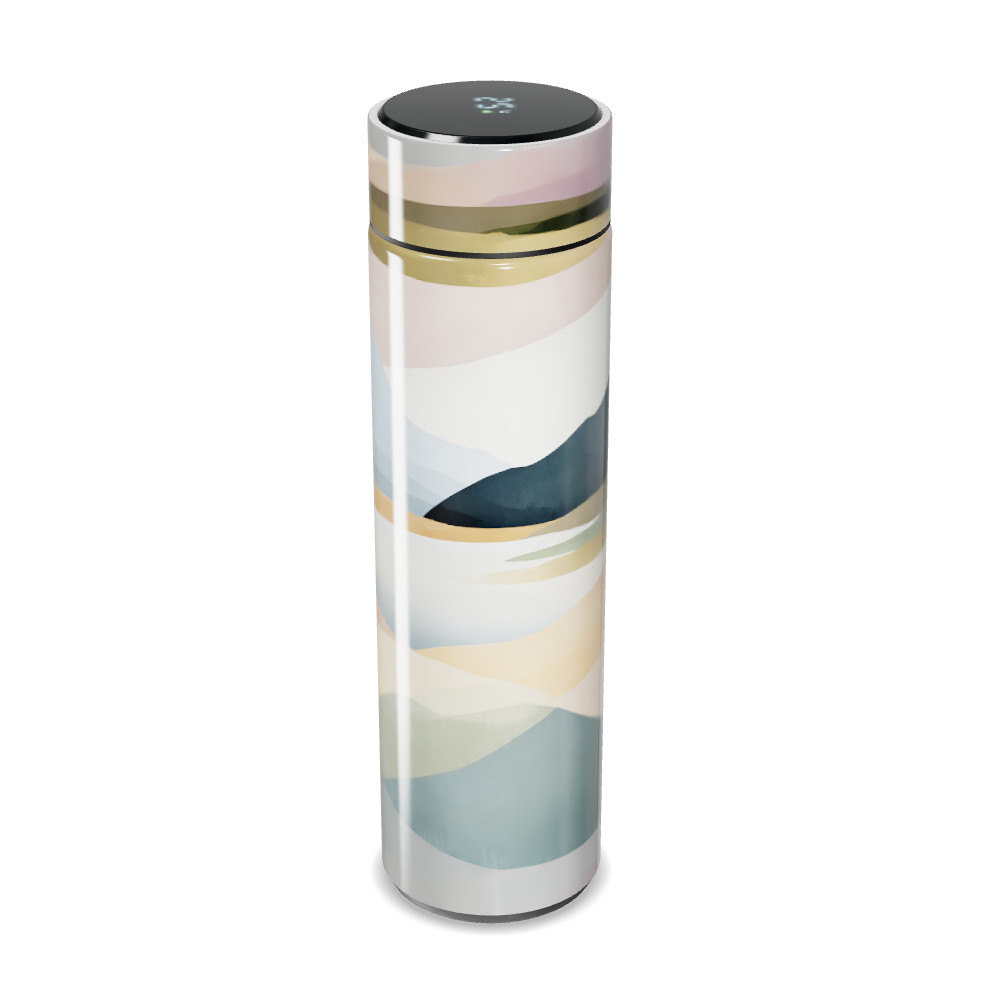 Garrafa Térmica Touch - Estampa Abstrata Colorida