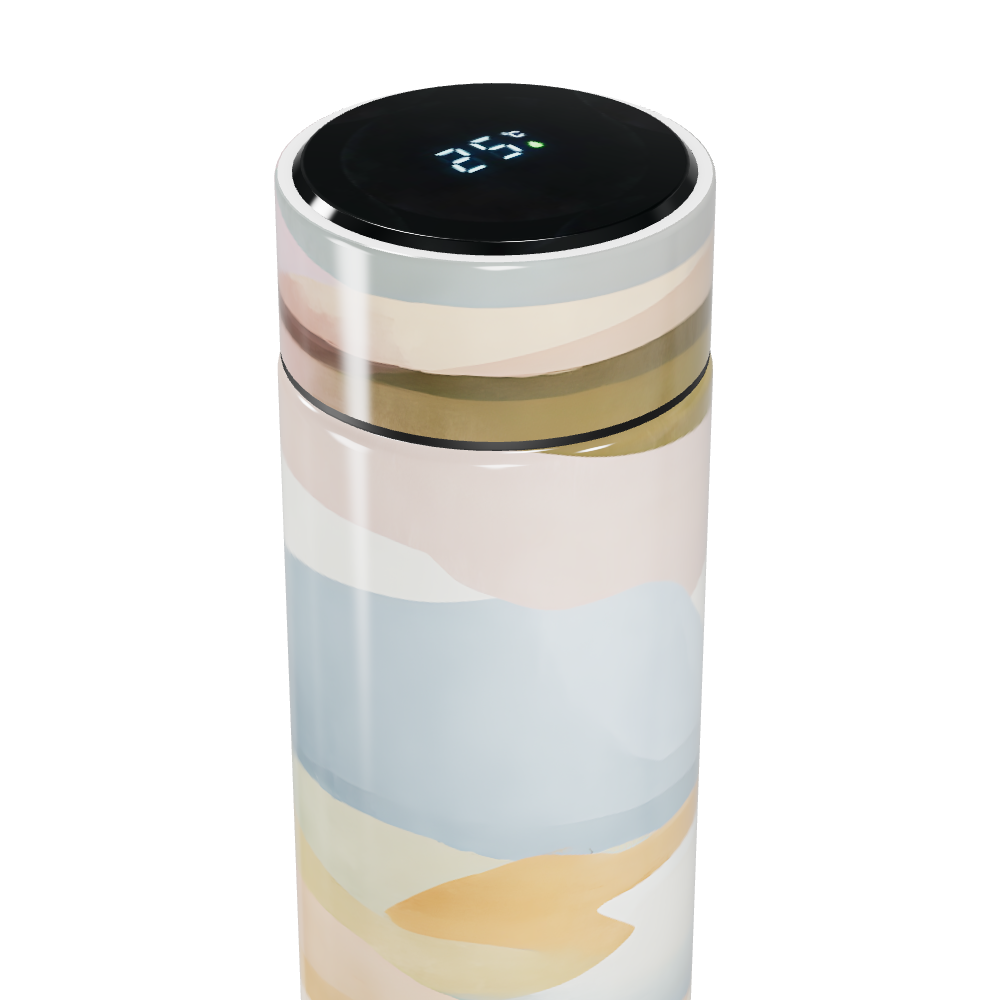 Garrafa Térmica Touch - Estampa Abstrata Colorida