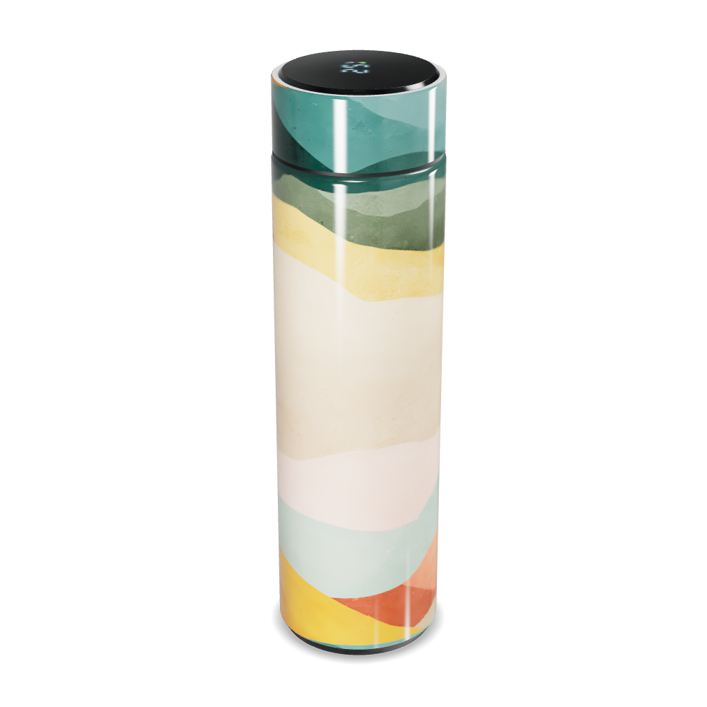 Garrafa Térmica Touch - Multicolorida com Listras