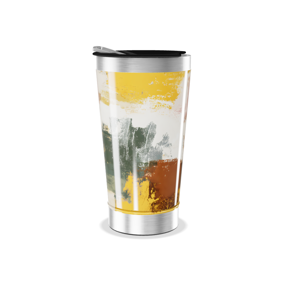 Copo Térmico - Estampa Abstrata Colorida