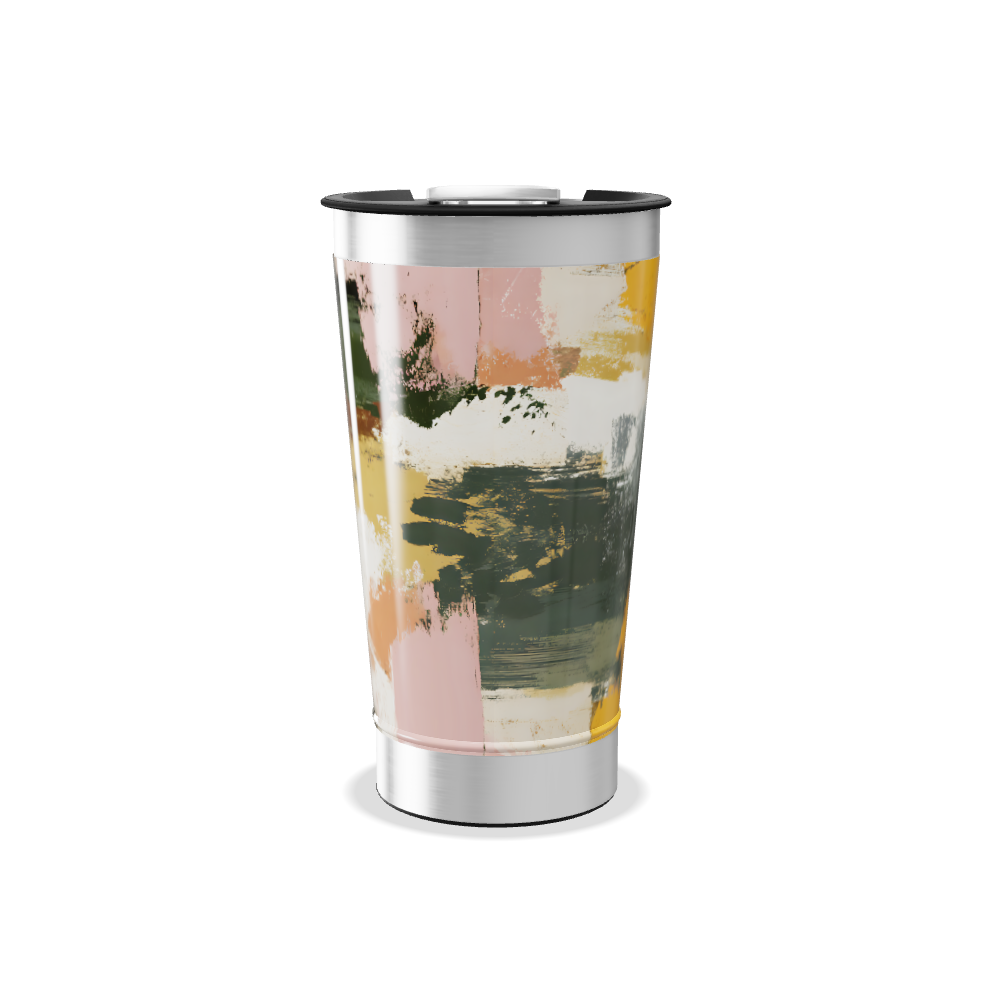 Copo Térmico - Estampa Abstrata Colorida