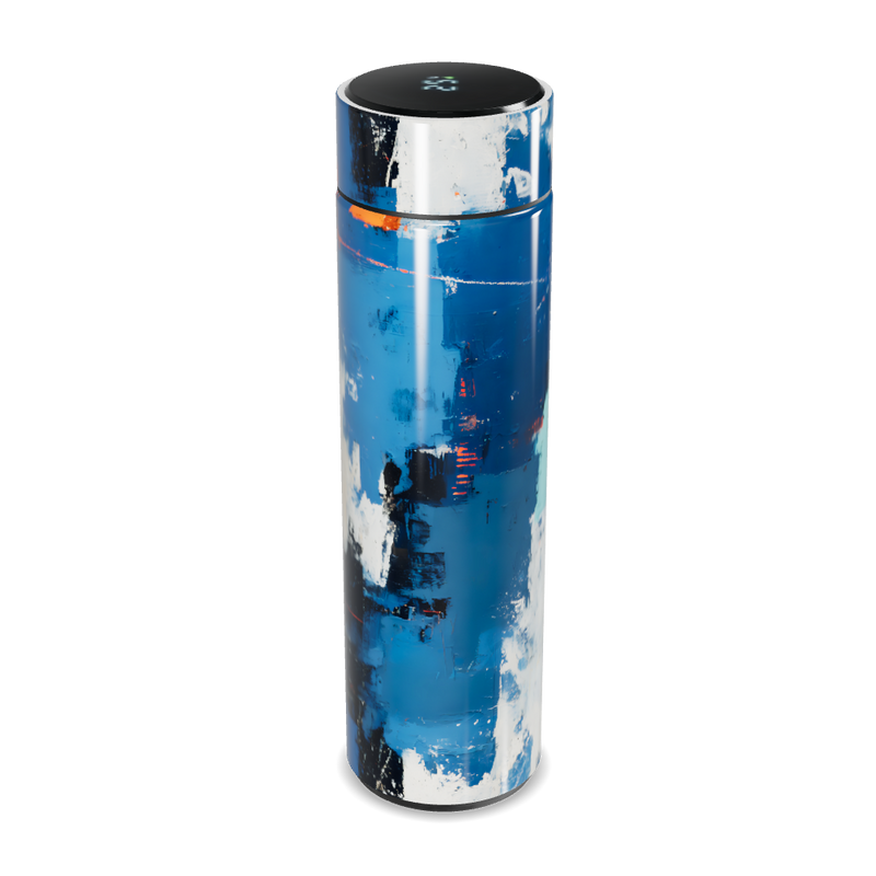 Garrafa Térmica Touch Pintura Azul