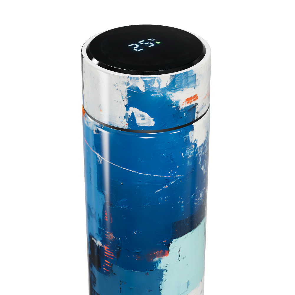 Garrafa Térmica Touch Pintura Azul