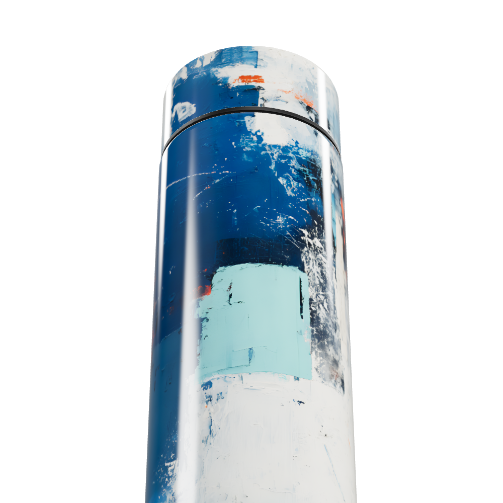 Garrafa Térmica Touch Pintura Azul