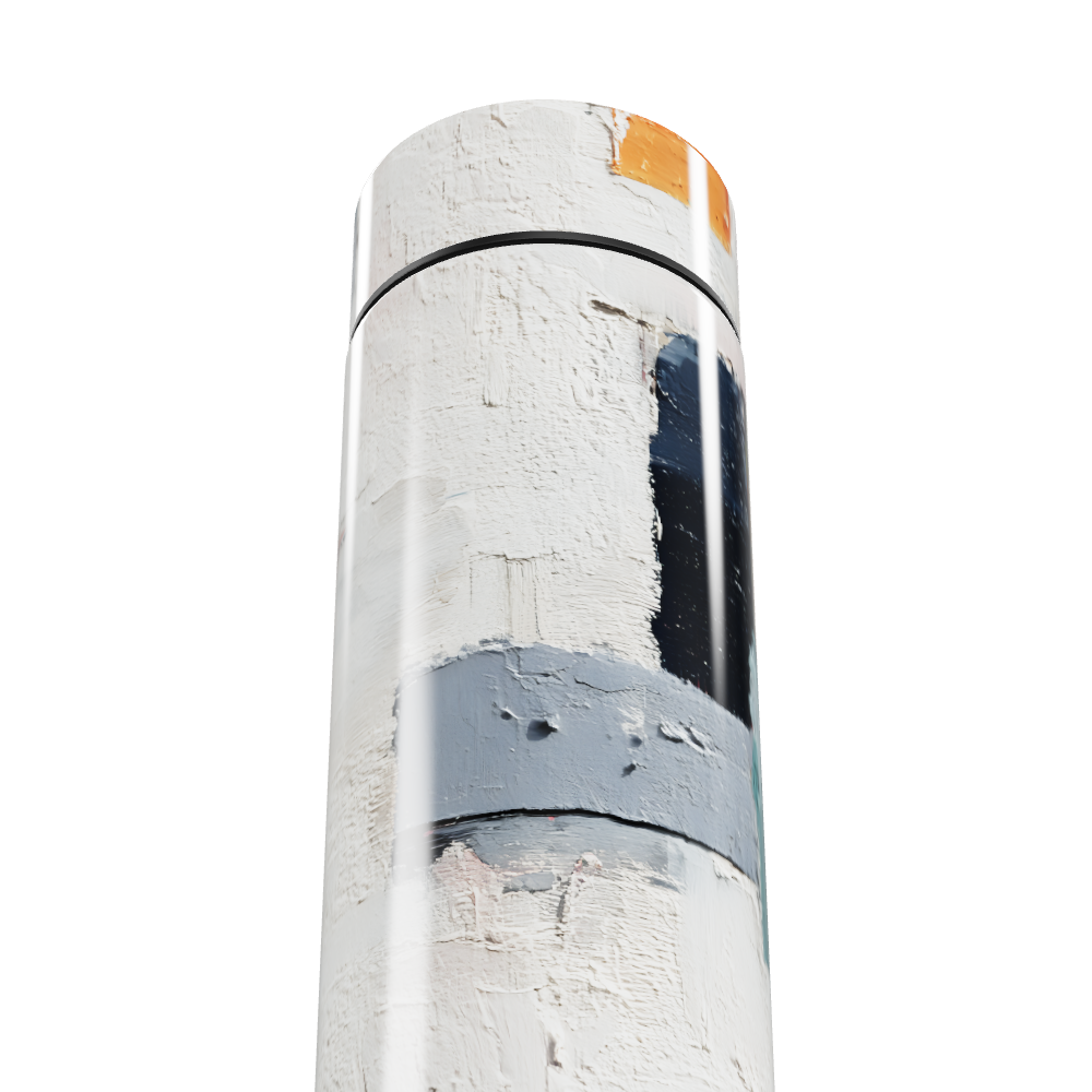 Garrafa Térmica Touch - Abstrata Branca