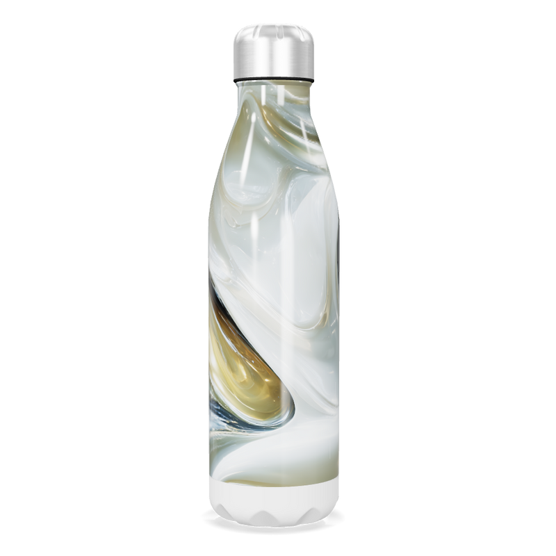 Garrafa Inox - Marmorizada Branca