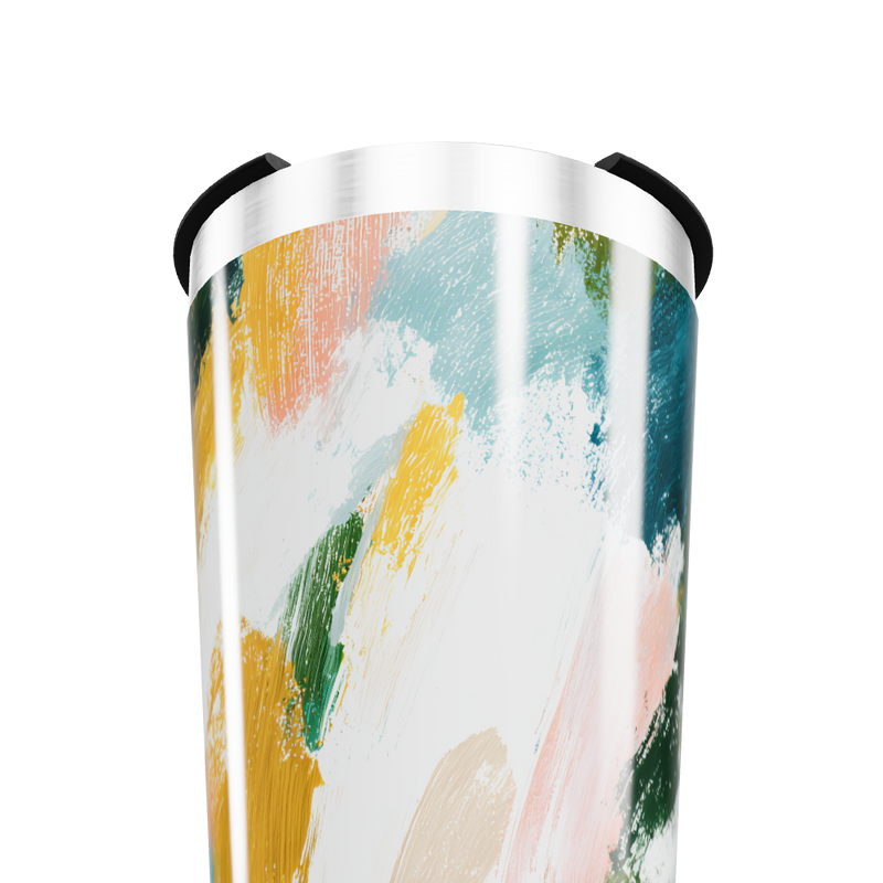 Copo Térmico - Aço Pintura Abstrata