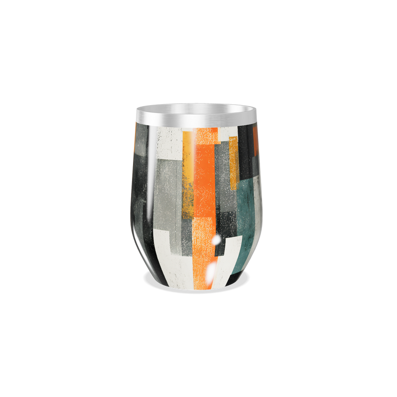 Copo Térmico Slim - Estampa Geométrica Colorida